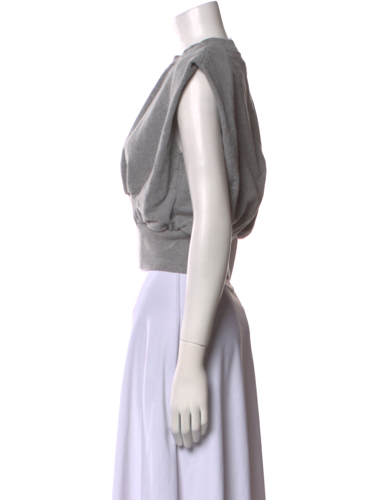 3.1 Phillip Lim Crew Neck Sleeveless Crop Top