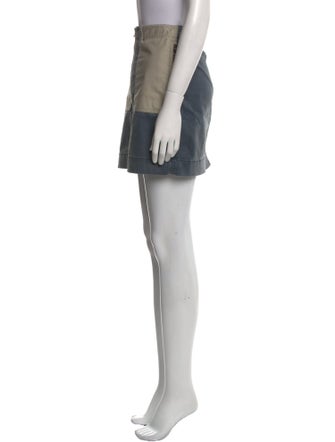 3.1 Phillip Lim Colorblock Pattern Mini Skirt