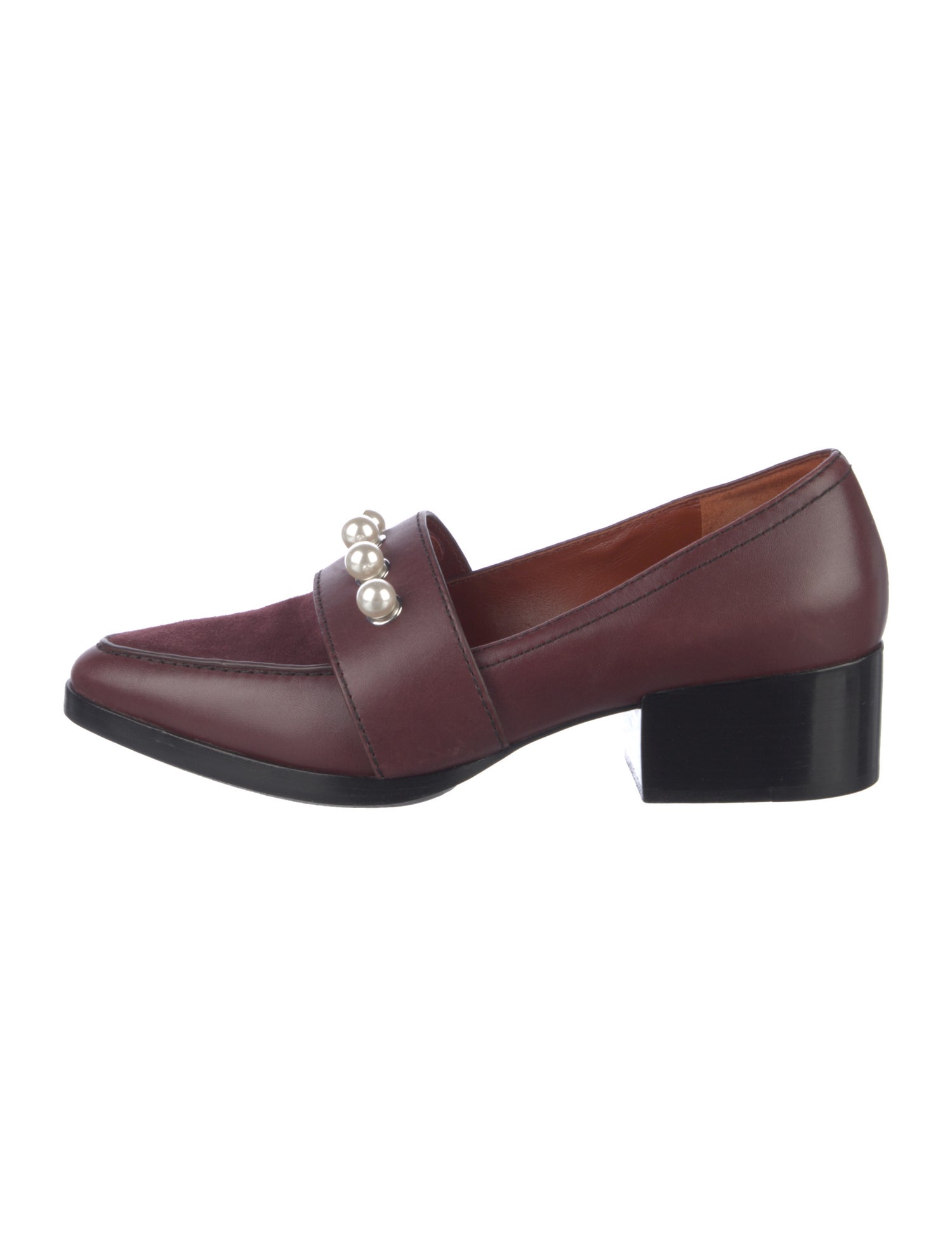 3.1 Phillip Lim Leather Beaded Accents Loafers