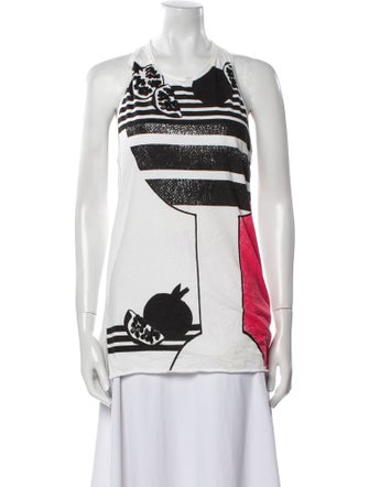 3.1 Phillip Lim Printed Crew Neck Top