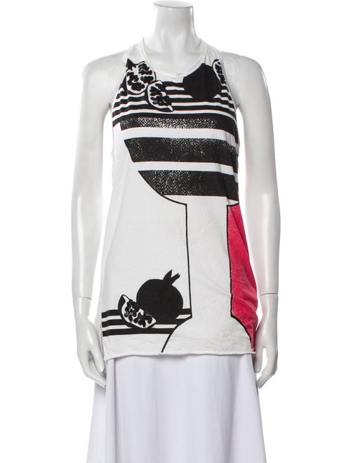 3.1 Phillip Lim Printed Crew Neck Top