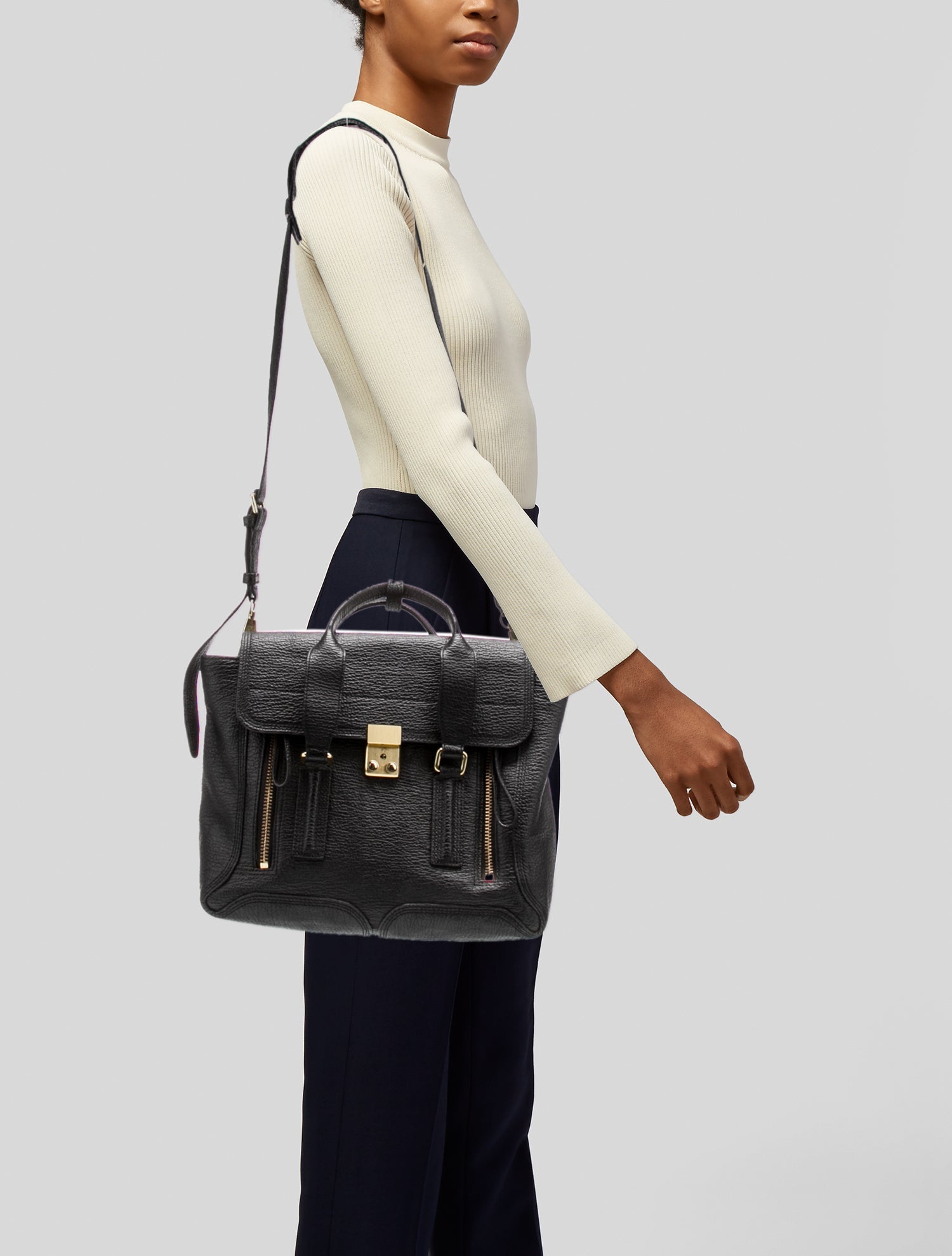 3.1 Phillip Lim Leather Top Handle Bag
