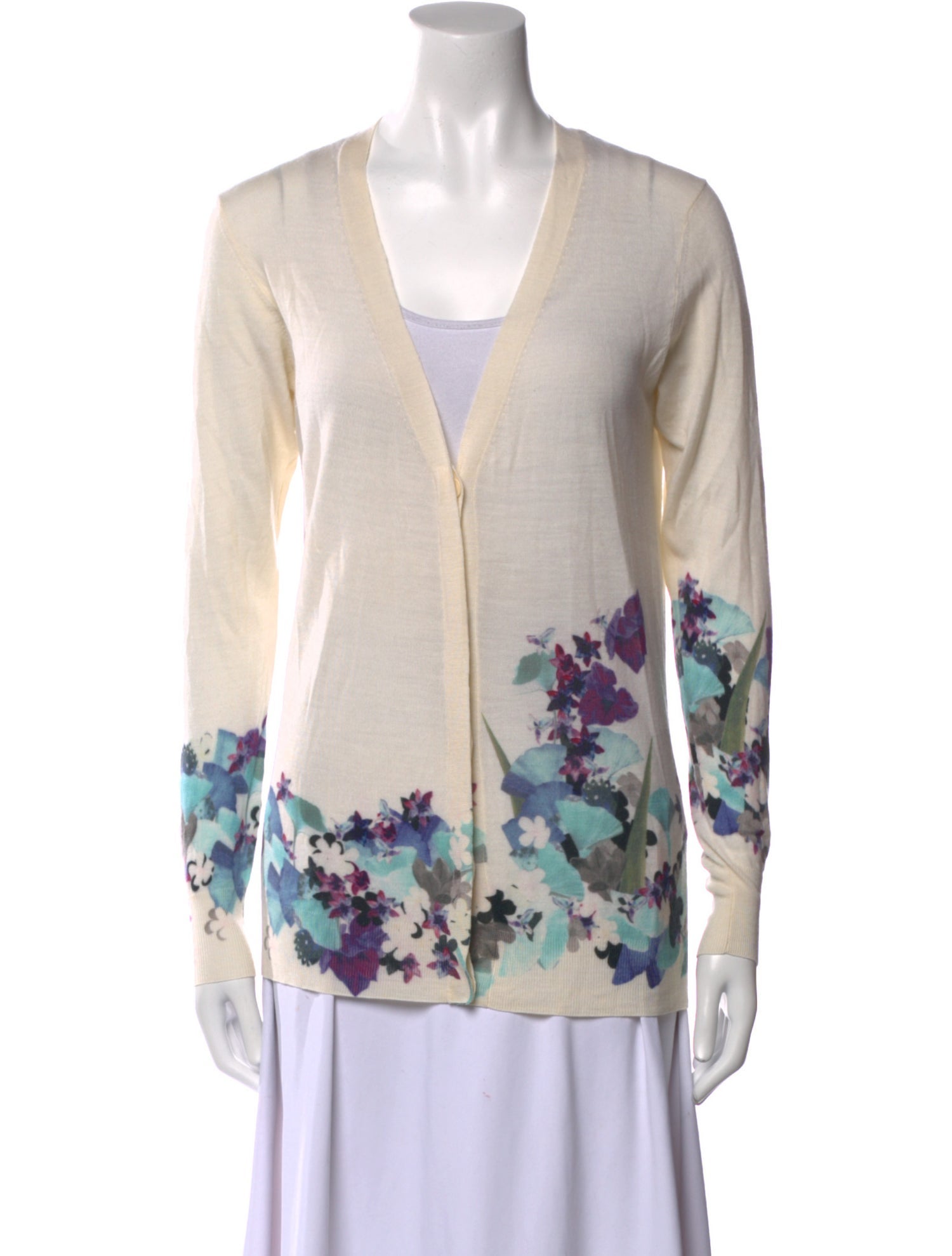 3.1 Phillip Lim Wool Floral Print Sweater