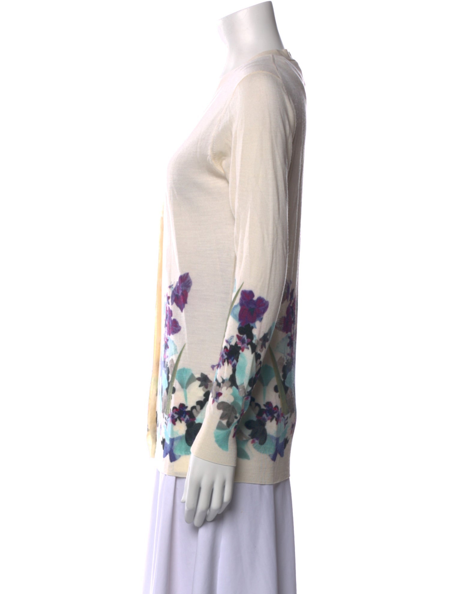 3.1 Phillip Lim Wool Floral Print Sweater