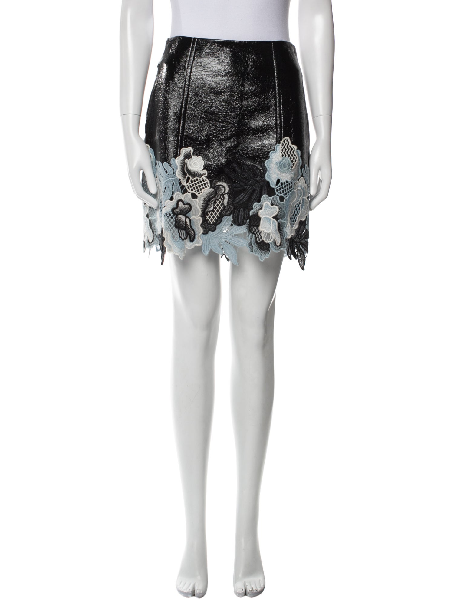 3.1 Phillip Lim Embroidered Accent Mini Skirt