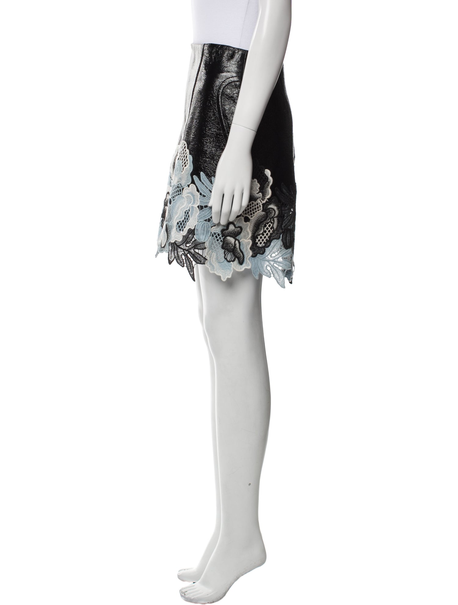 3.1 Phillip Lim Embroidered Accent Mini Skirt