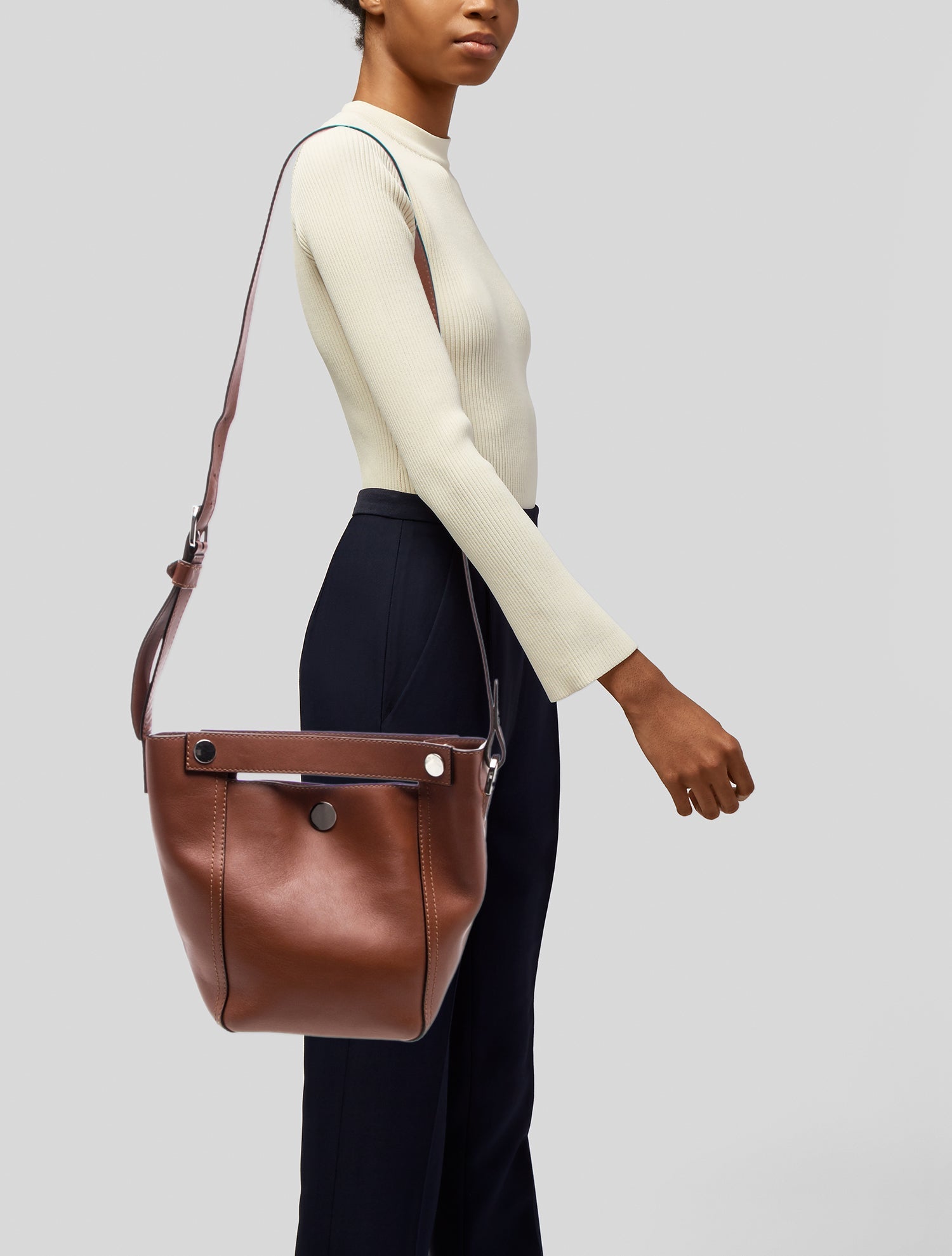 3.1 Phillip Lim Leather Bucket Bag