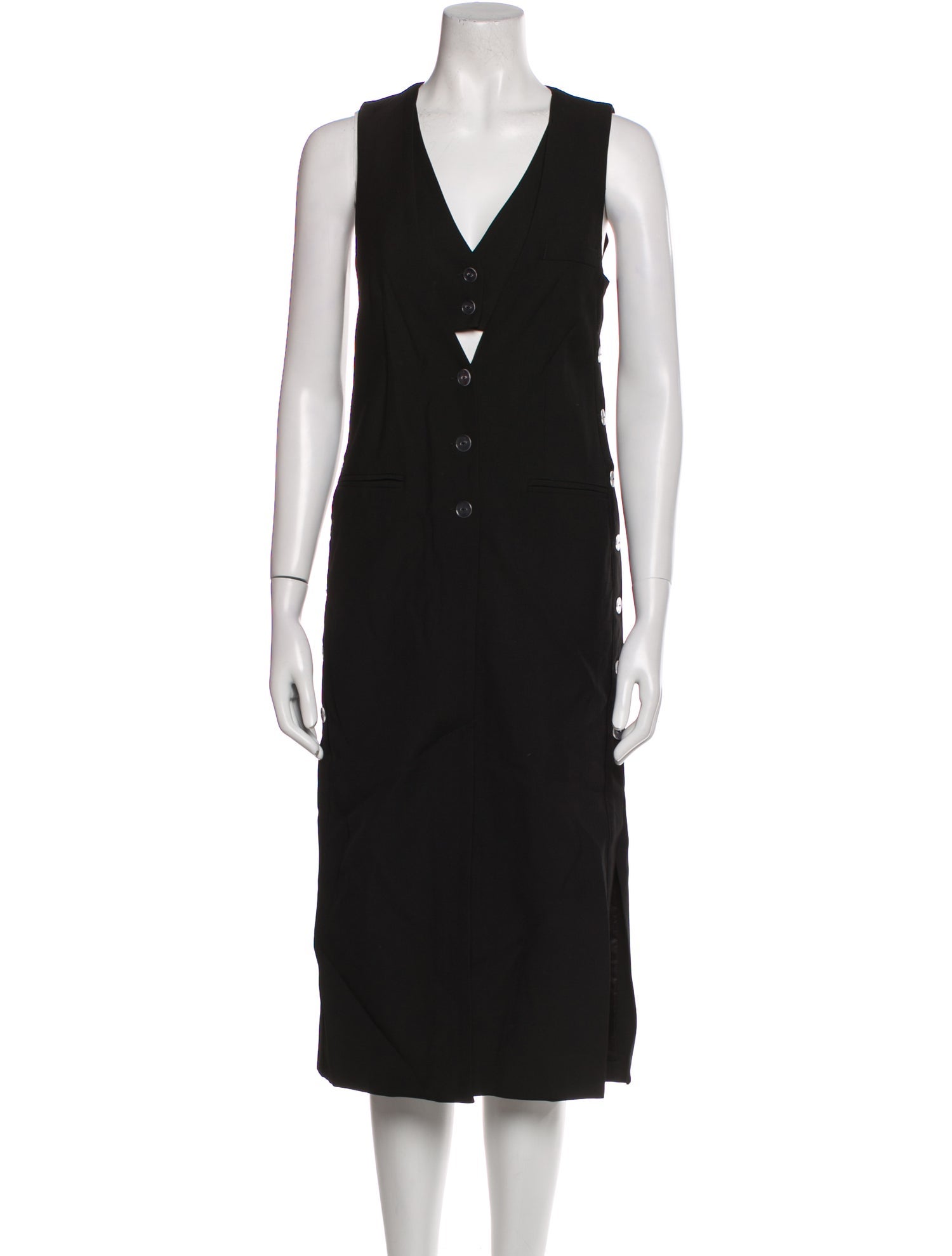 3.1 Phillip Lim V-Neck Midi Length Dress