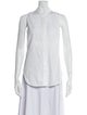 3.1 Phillip Lim Mock Neck Sleeveless Button-Up Top
