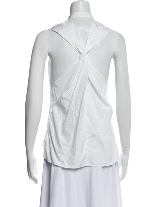 3.1 Phillip Lim Mock Neck Sleeveless Button-Up Top
