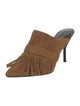 3.1 Phillip Lim Suede Fringe Trim Accent Mules
