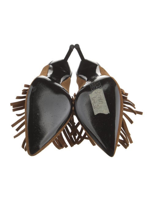 3.1 Phillip Lim Suede Fringe Trim Accent Mules