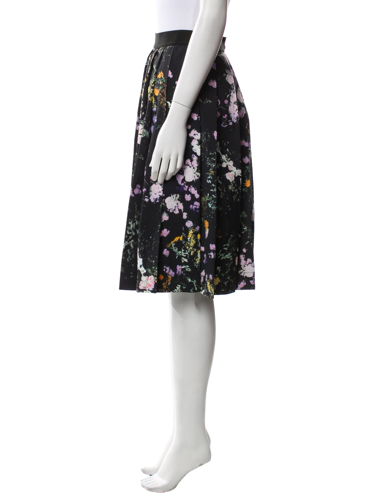 3.1 Phillip Lim Floral Print Knee-Length Skirt