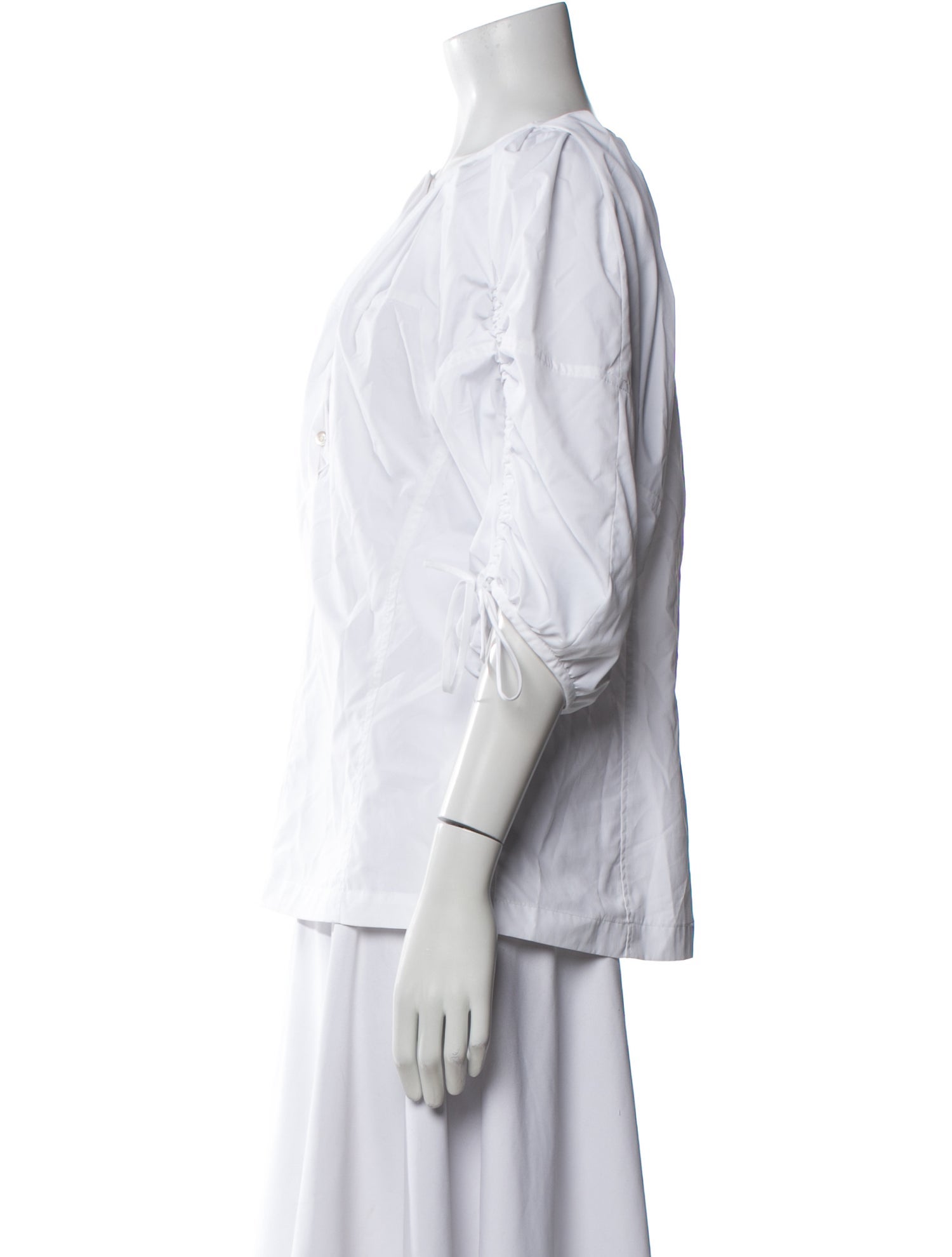 3.1 Phillip Lim Bateau Neckline Three-Quarter Sleeve Blouse