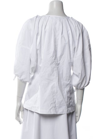 3.1 Phillip Lim Bateau Neckline Three-Quarter Sleeve Blouse