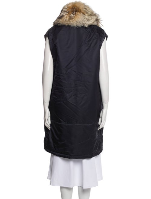 3.1 Phillip Lim Colorblock Pattern Faux Fur Coat