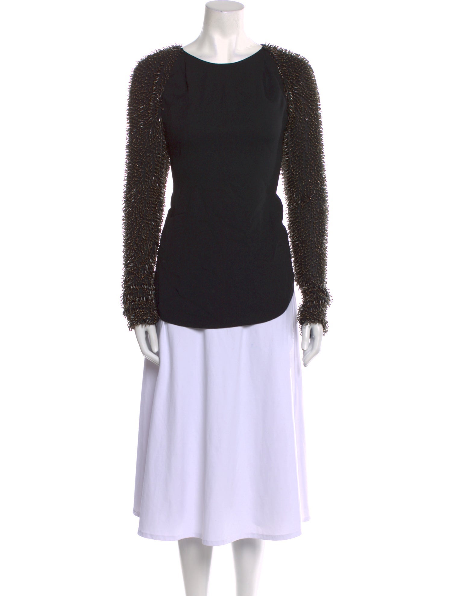 3.1 Phillip Lim Silk Crew Neck Top