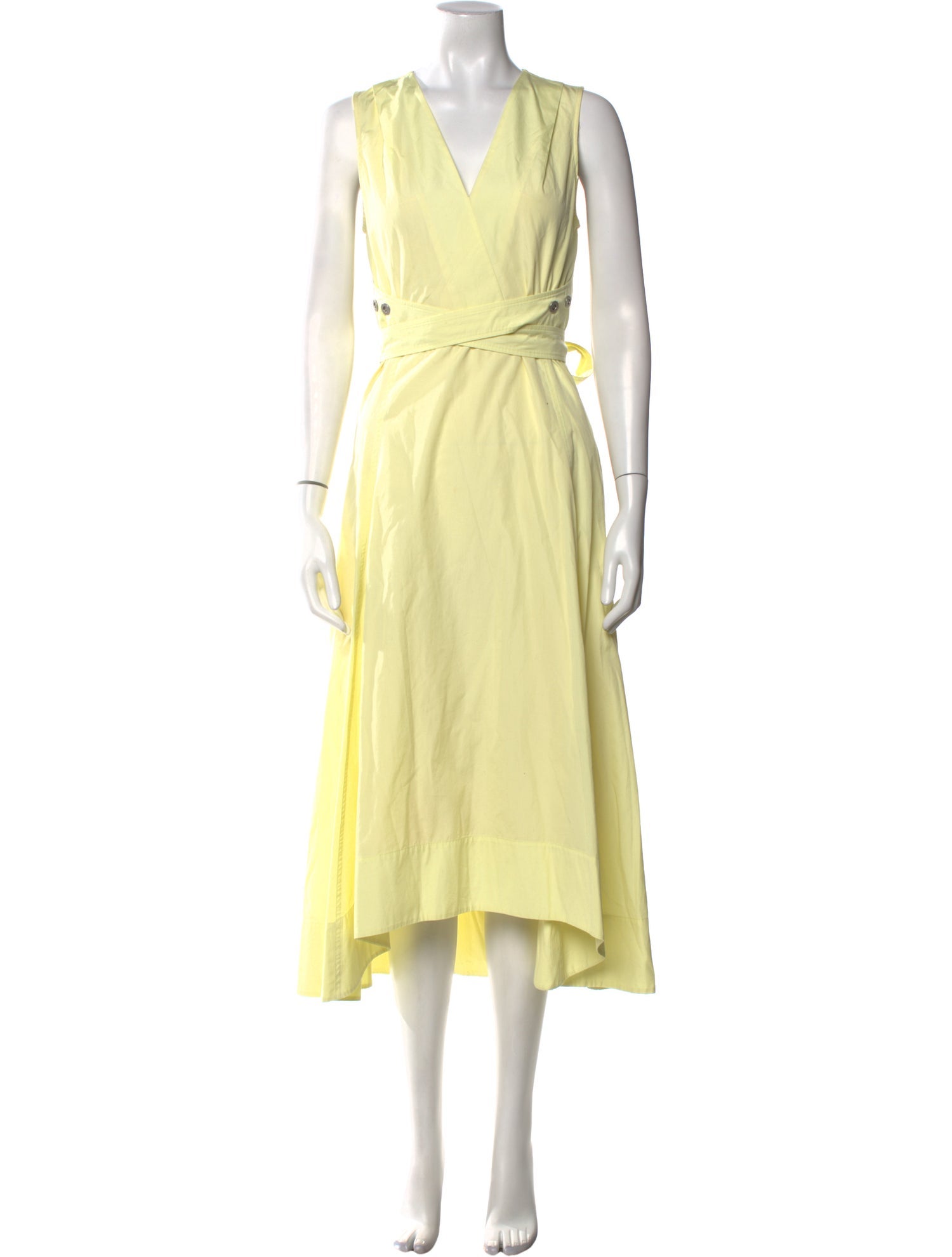 3.1 Phillip Lim V-Neck Midi Length Dress
