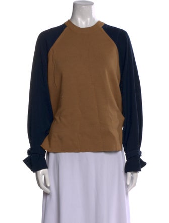 3.1 Phillip Lim Merino Wool Colorblock Pattern Sweater