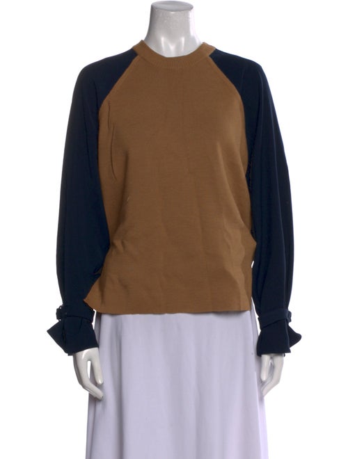 3.1 Phillip Lim Merino Wool Colorblock Pattern Sweater