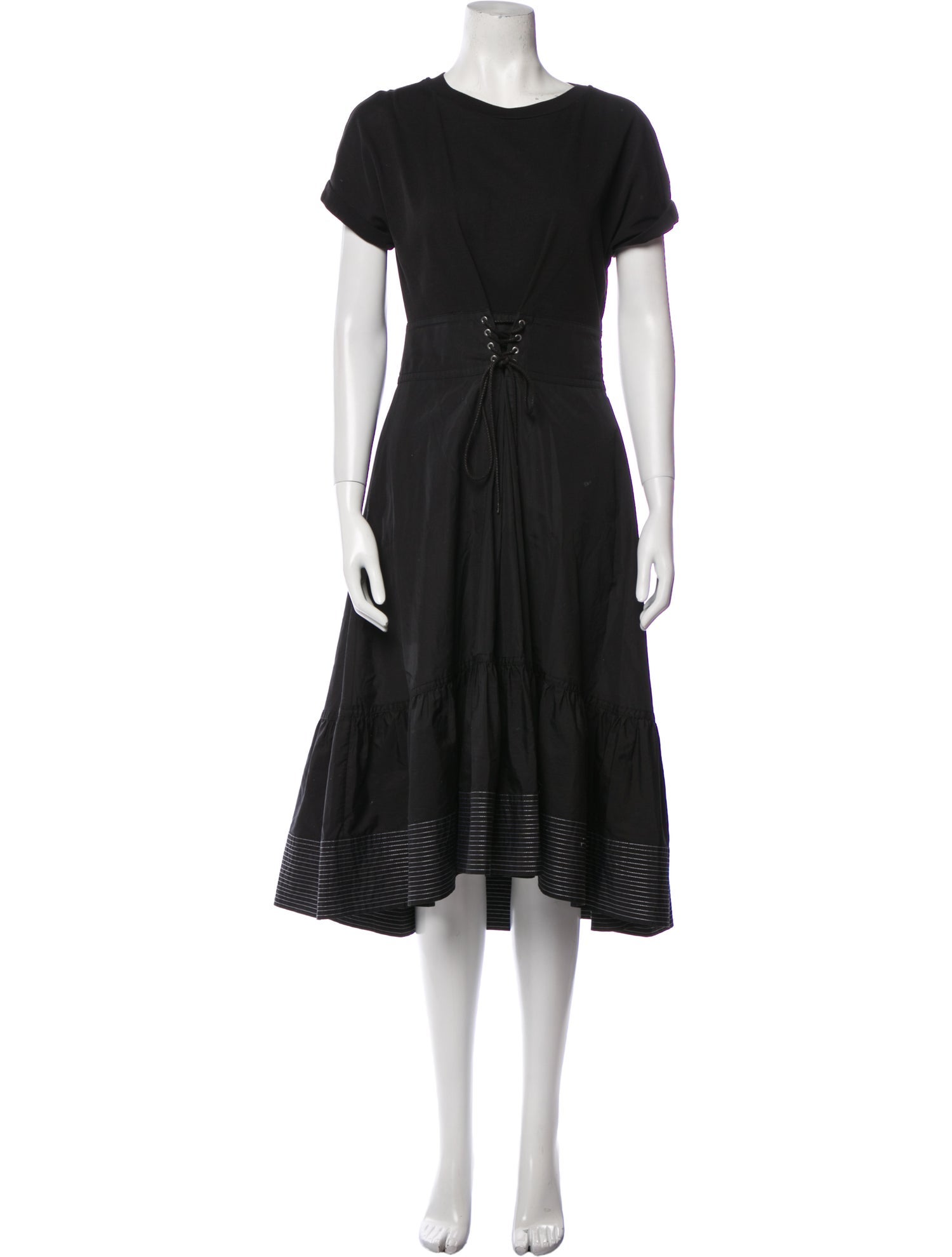 3.1 Phillip Lim Crew Neck Midi Length Dress