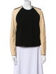 3.1 Phillip Lim Lamb Fur Colorblock Pattern Fur Jacket