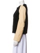 3.1 Phillip Lim Lamb Fur Colorblock Pattern Fur Jacket