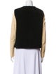 3.1 Phillip Lim Lamb Fur Colorblock Pattern Fur Jacket