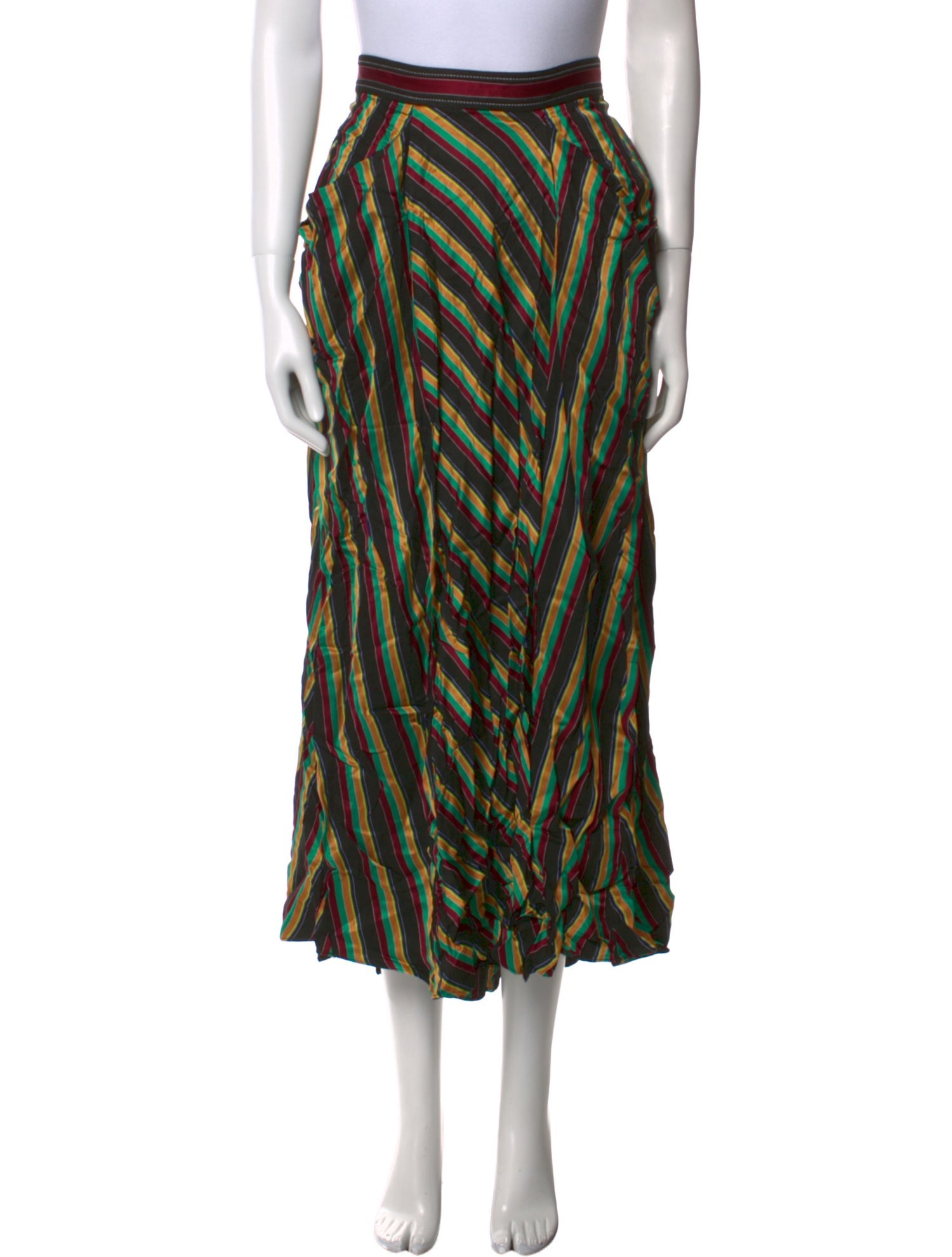 3.1 Phillip Lim Striped Midi Length Skirt w/ Tags