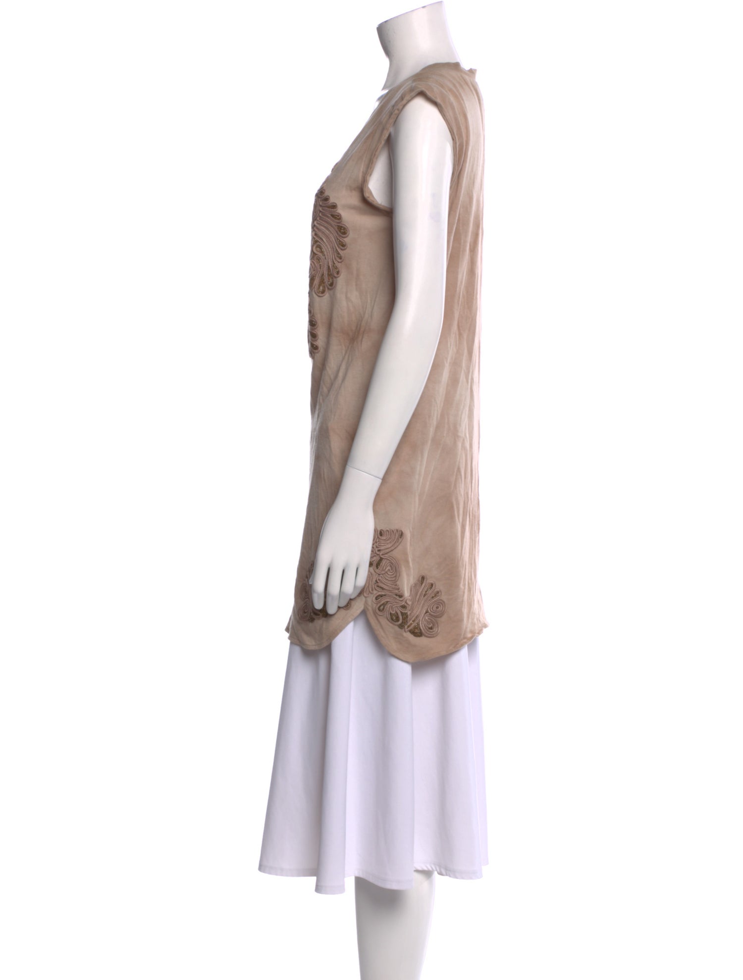 3.1 Phillip Lim Animal Print Square Neckline Tunic