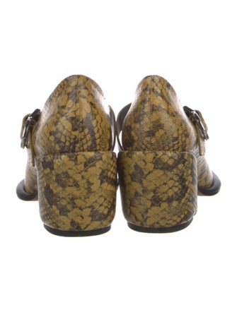 3.1 Phillip Lim Snakeskin Animal Print Pumps