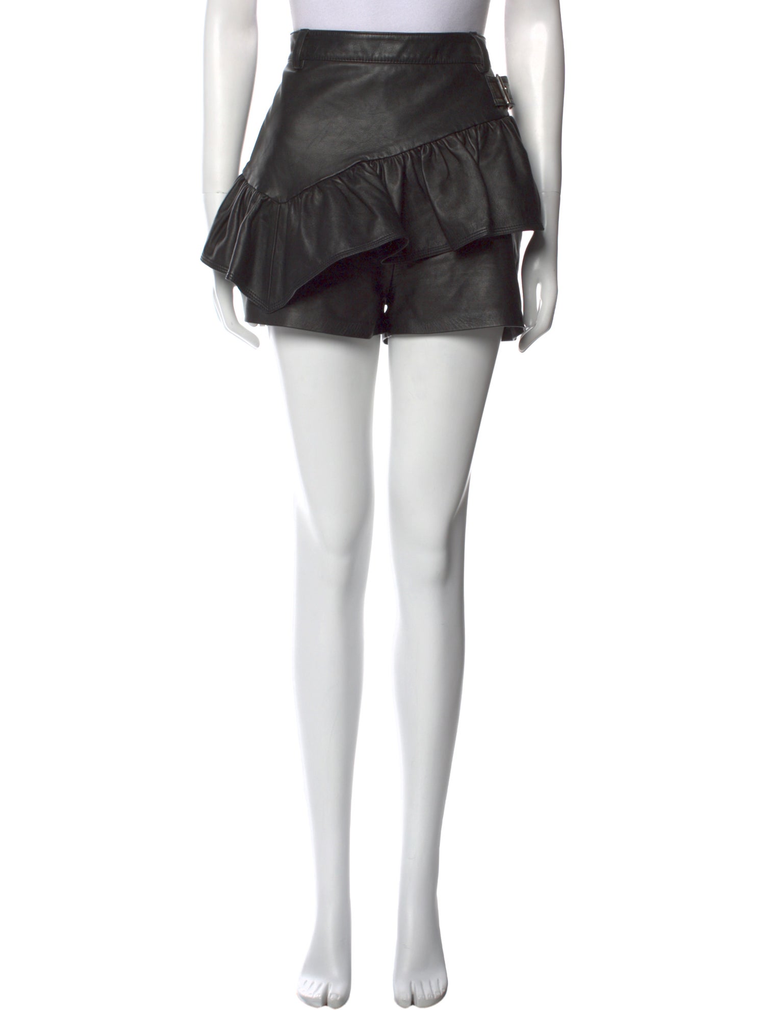 3.1 Phillip Lim Lamb Leather Mini Shorts