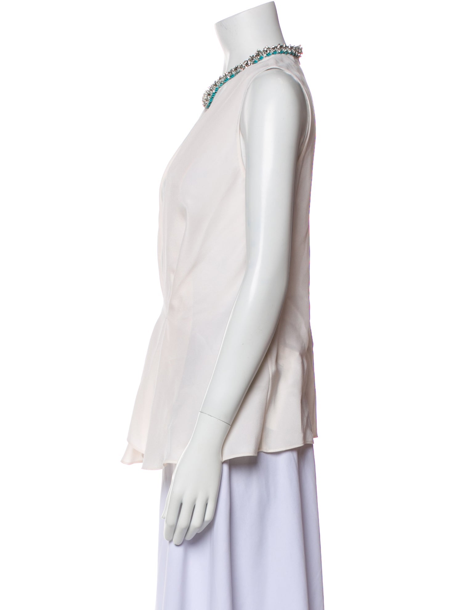 3.1 Phillip Lim Silk Crew Neck Blouse
