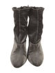 3.1 Phillip Lim Velvet Leather Trim Embellishment Sock Boots