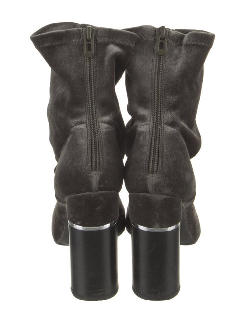3.1 Phillip Lim Velvet Leather Trim Embellishment Sock Boots