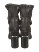 3.1 Phillip Lim Velvet Leather Trim Embellishment Sock Boots