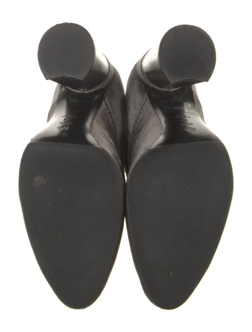 3.1 Phillip Lim Velvet Leather Trim Embellishment Sock Boots