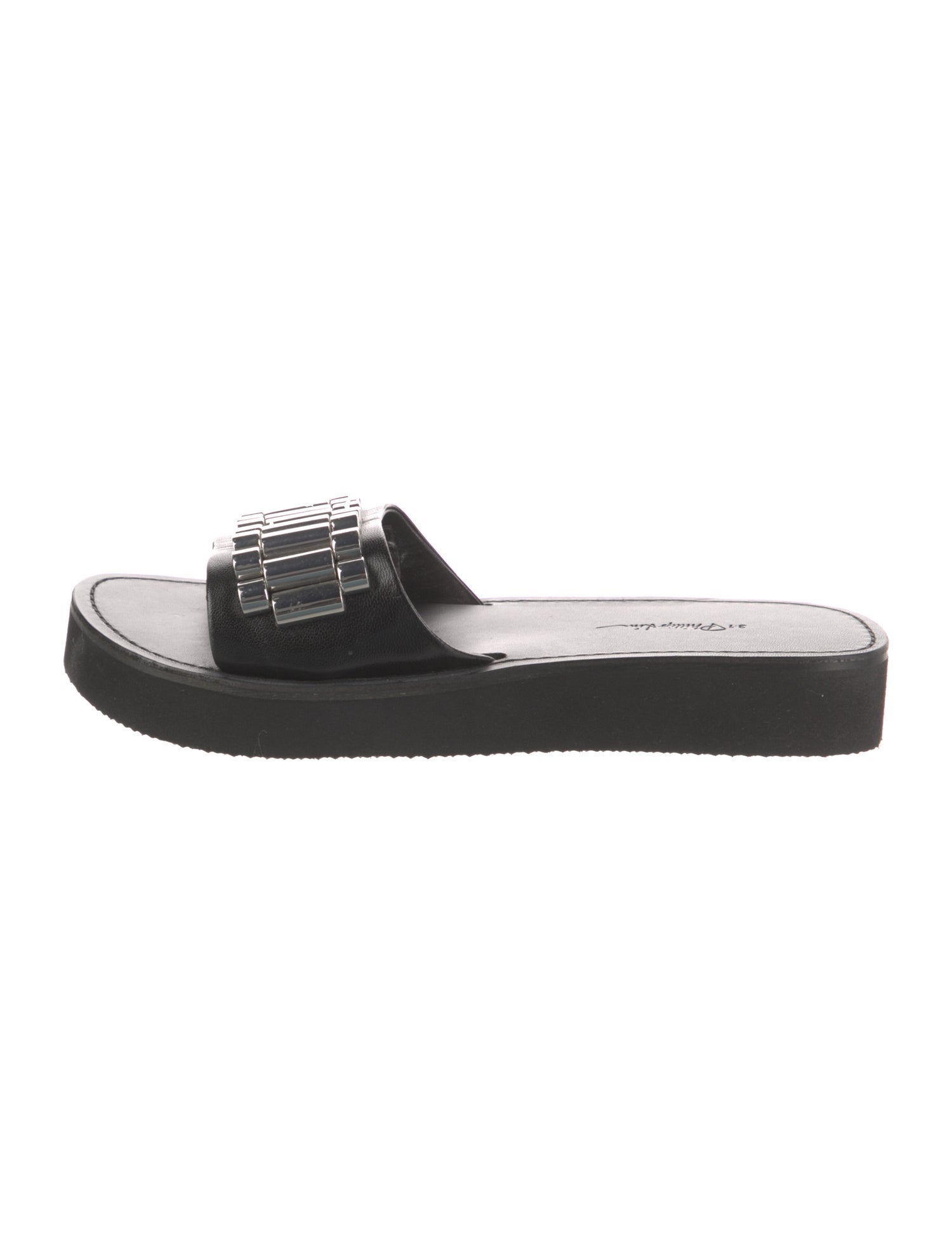 3.1 Phillip Lim Eva Watch Strap Leather Slides