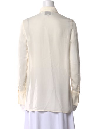 3.1 Phillip Lim Silk Long Sleeve Button-Up Top