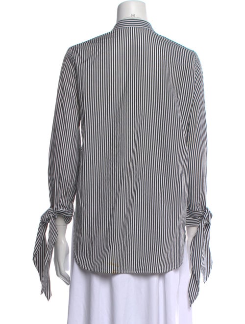3.1 Phillip Lim Striped Three-Quarter Sleeve Button-Up Top