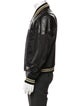 3.1 Phillip Lim Lamb Leather Striped Bomber Jacket