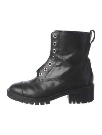3.1 Phillip Lim Leather Beaded Accents Combat Boots