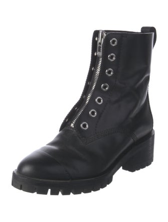 3.1 Phillip Lim Leather Beaded Accents Combat Boots