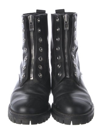 3.1 Phillip Lim Leather Beaded Accents Combat Boots
