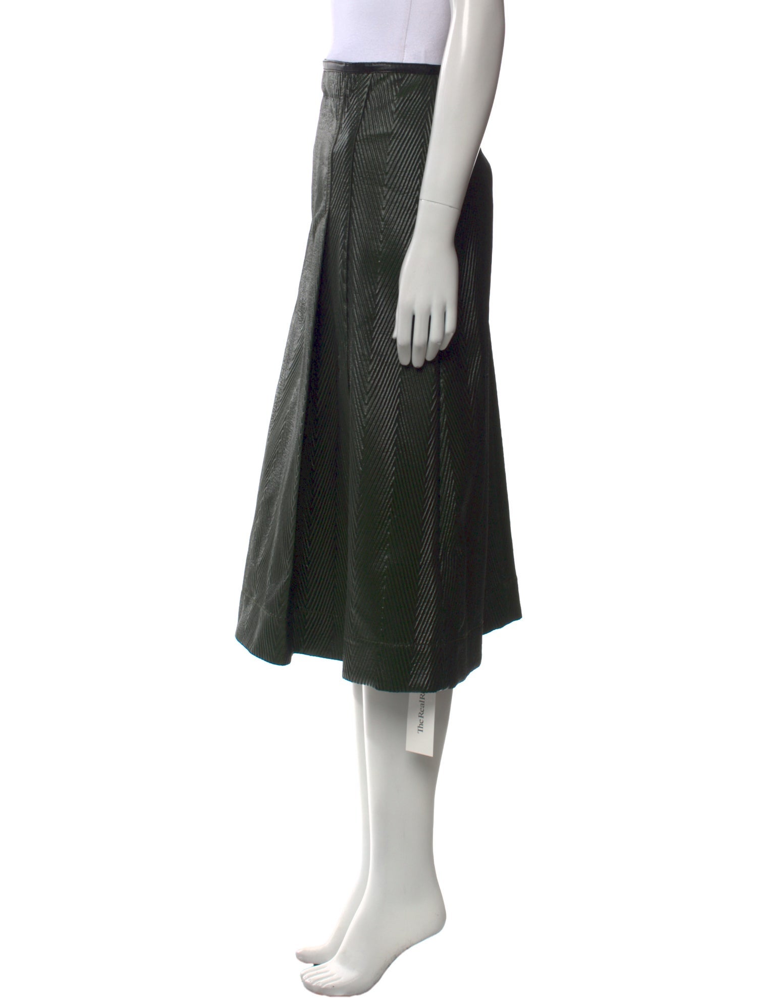 3.1 Phillip Lim Pleated Accents Midi Length Skirt