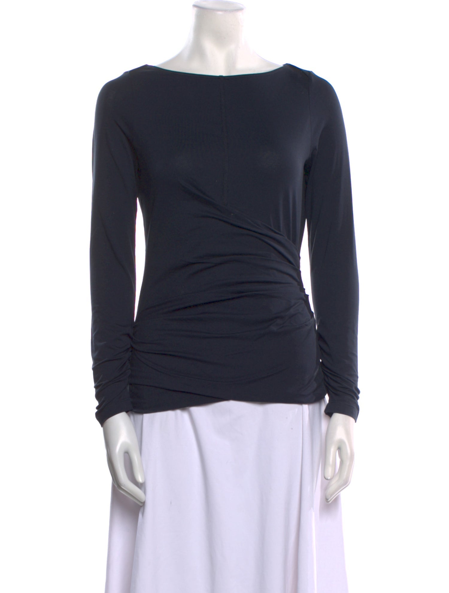 3.1 Phillip Lim Bateau Neckline Long Sleeve Top