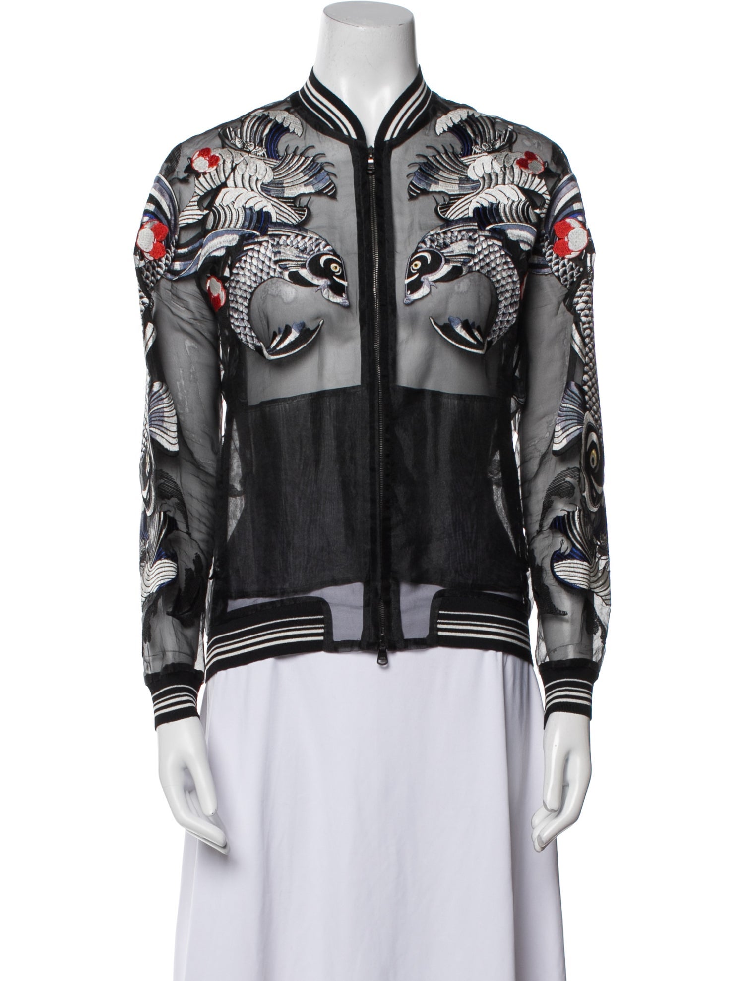 3.1 Phillip Lim Floral Print Bomber Jacket