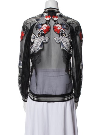 3.1 Phillip Lim Floral Print Bomber Jacket