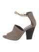 3.1 Phillip Lim Suede Chain-Link Accents D'Orsay Pumps