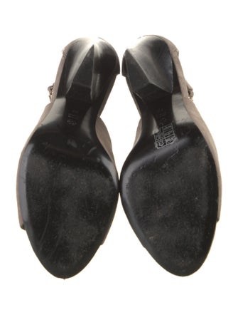 3.1 Phillip Lim Suede Chain-Link Accents D'Orsay Pumps